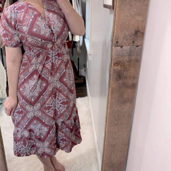 Knox Rose dusty rose floral boho dress new with tags size xsmall - Picture 3 of 11